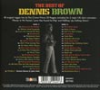 The Best Of Dennis Brown  rear CD
